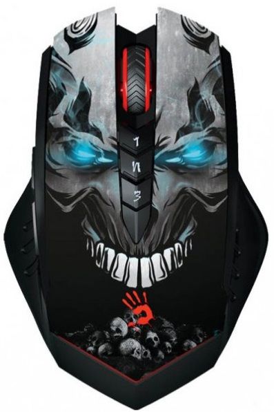 Акція на Миша A4Tech Bloody R80A Wireless (4711421921886) Skull Design від Територія твоєї техніки