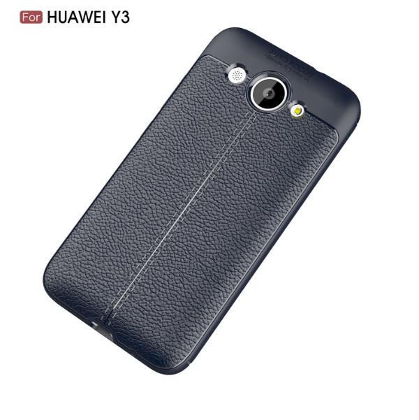 

Накладка TPU Leather AF Back Cover Huawei Y3 (2017) Blue