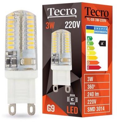 

Лампа світлодіодна Tecro TL-G9-3W-220V 4100K