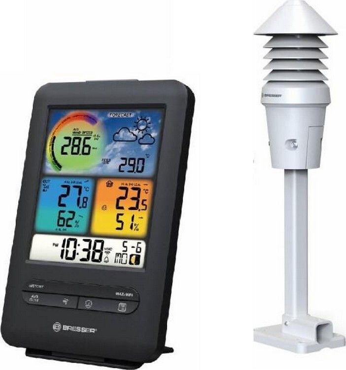 

Метеостанція Bresser WIFI Colour 4-in-1 UV_Light Sensor (927566) Black