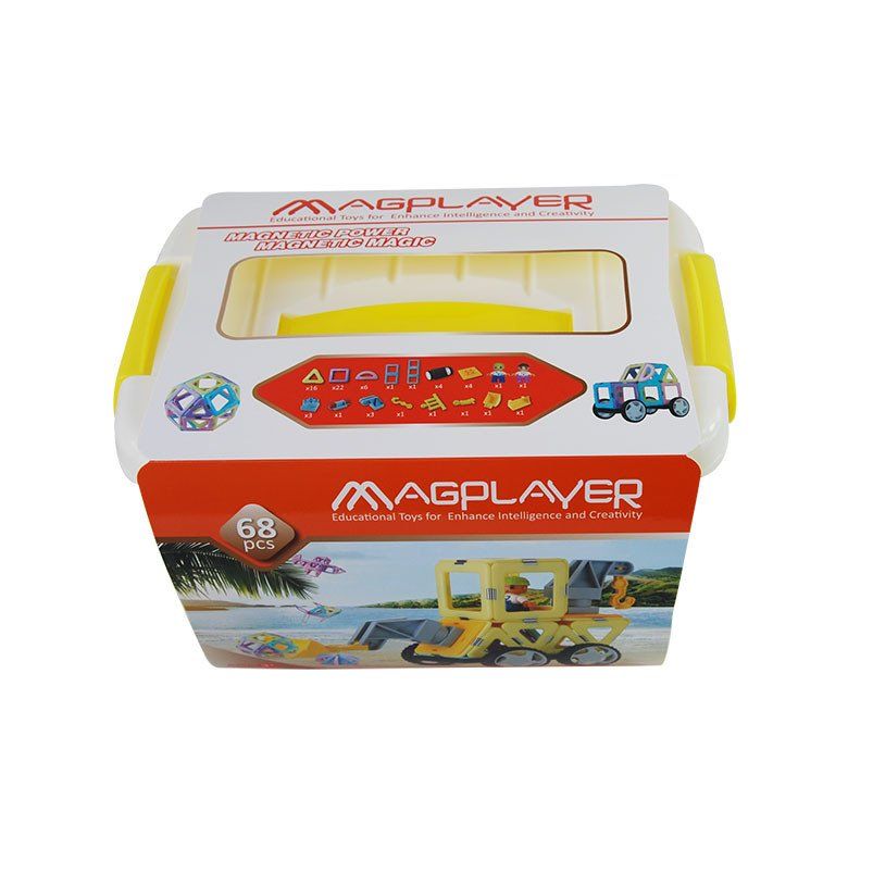 

Магнітний конструктор MagPlayer бокс 68 ел. (MPT2-68)