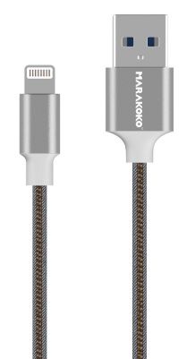 

Кабель USB Marakoko MCB21 lightning 0.2m 2A Grey