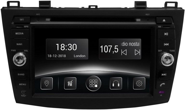 

Автомагнітола штатна Gazer CM5008-BL для Mazda 3 (BL) 2010-2014
