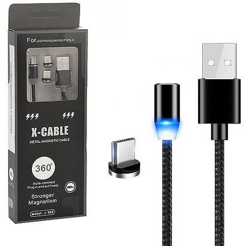 

Кабель X-Cable Textile Magnetic Type-C 360 Black