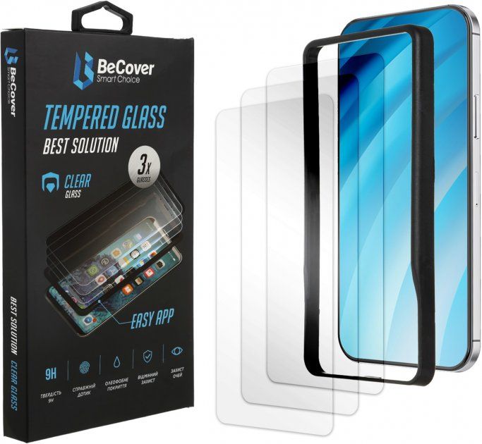 

Комплект захисних стекол BeCover Premium Easy Installation 3 шт. для Samsung Galaxy M31s SM-M317 (705477) Clear