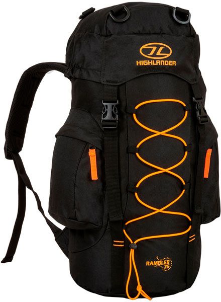 

Рюкзак туристический Highlander Rambler 25 (927533) Black/Orange
