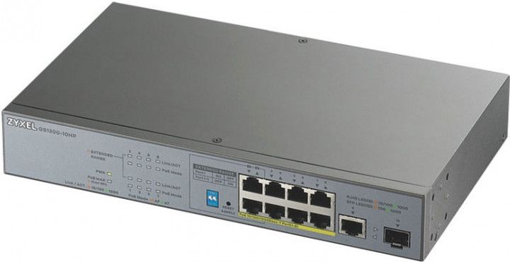 

Комутатор Zyxel GS1300-10HP (GS1300-10HP-EU0101F)
