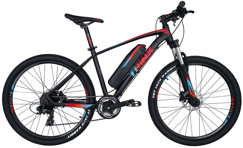 

Електровелосипед TRINX E-Bike X1E 17 (X1EMBRB) Matt-Black-Red-Blue