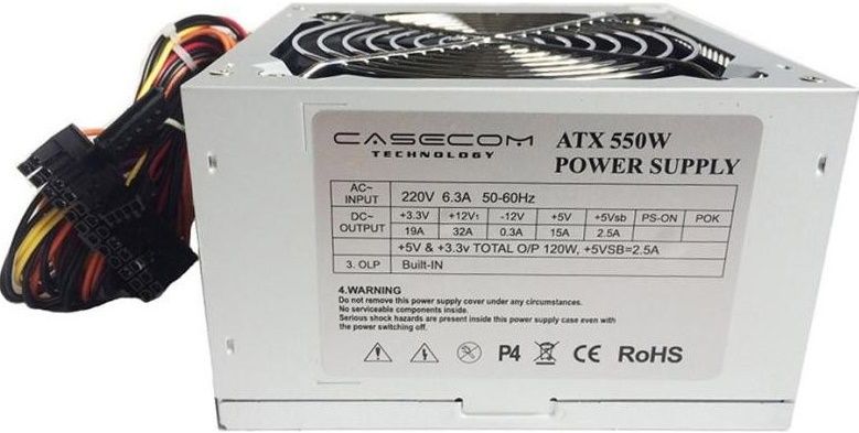 

Блок живлення Casecom CM-550 Bulk (CM550ATX)