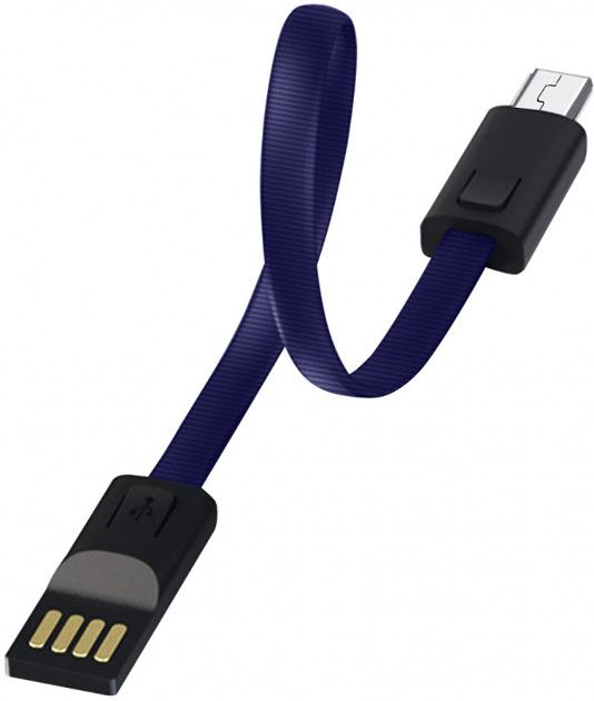 

Кабель ColorWay USB - MicroUSB (брелок) 2.4А 22 см (CW-CBUM022-BL) Blue