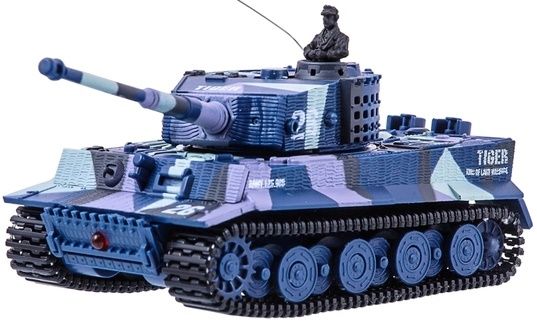 

Танк микро на р/у Great Wall Toys Tiger 1:72 со звуком 40MГц (GWT2117-3) (2711659228926) Blue/Camouflage