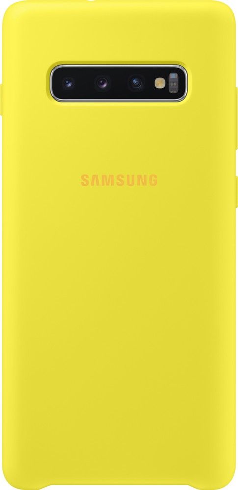 Акція на Панель Samsung Silicone Cover для Samsung Galaxy S10 Plus (EF-PG975TYEGRU) Yellow від Територія твоєї техніки