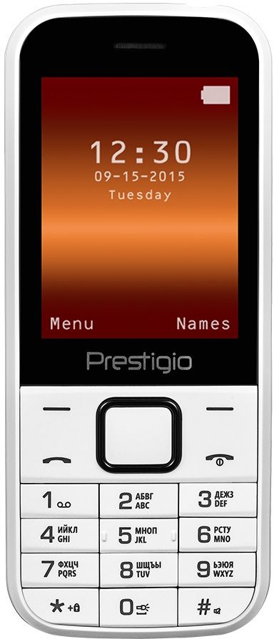 

Мобильный телефон Prestigio Wize G1 (PFP1243DUOWHITE) White