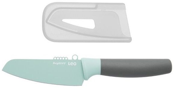 

Кухонний ніж BergHOFF Leo для чищення овочів і цедри з покриттям 110 мм у чохлі (3950107) Mint