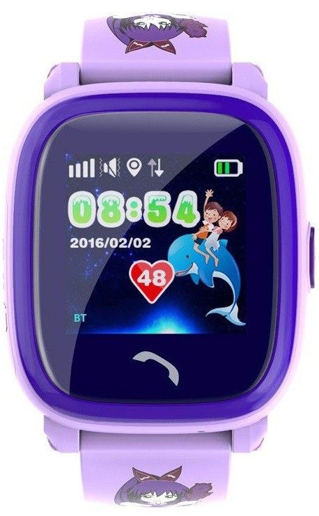 

Дитячий годинник-телефон з GPS трекером GOGPS K25 (K25PR) Purple