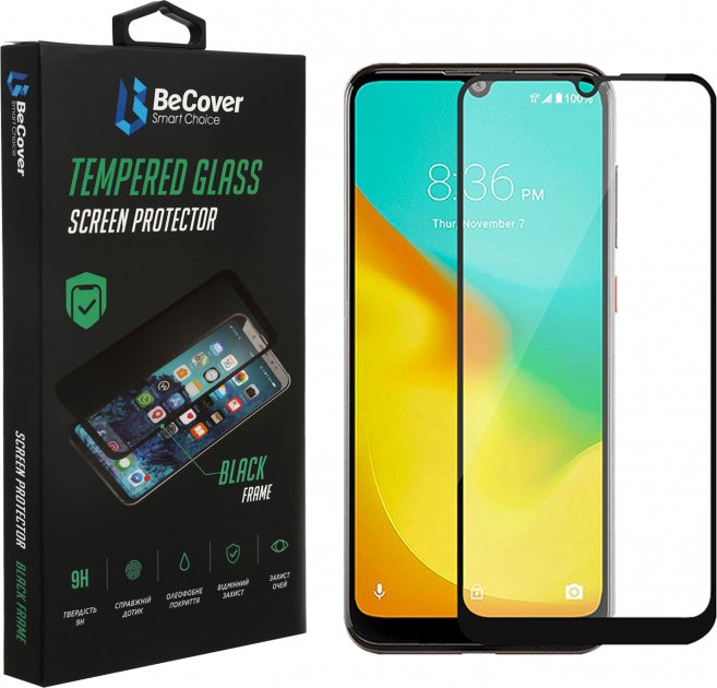 

Захисне скло BeCover для ZTE Blade A5 2020 (706913) Black
