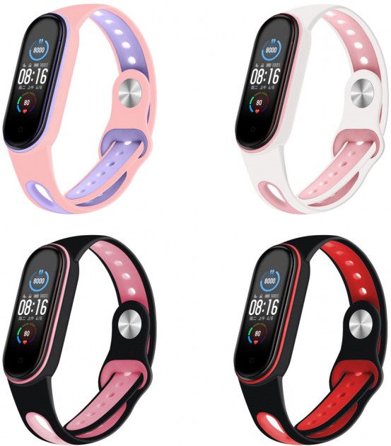

Набір ремінців 4 кольори BeCover Sport Style для Xiaomi Mi Smart Band 5 Girl (705335)