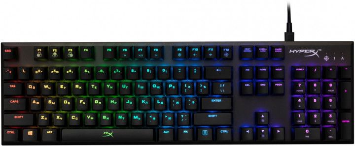 

Клавіатура дротова HyperX Alloy FPS RGB Kailh Speed USB (HX-KB1SS2-RU) Silver