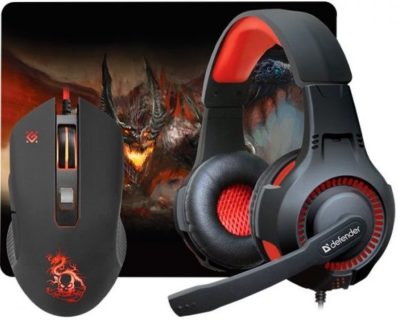 

Миша Defender Devourer MHP-006 USB з ігровою поверхнею та гарнітурою (52006) Black