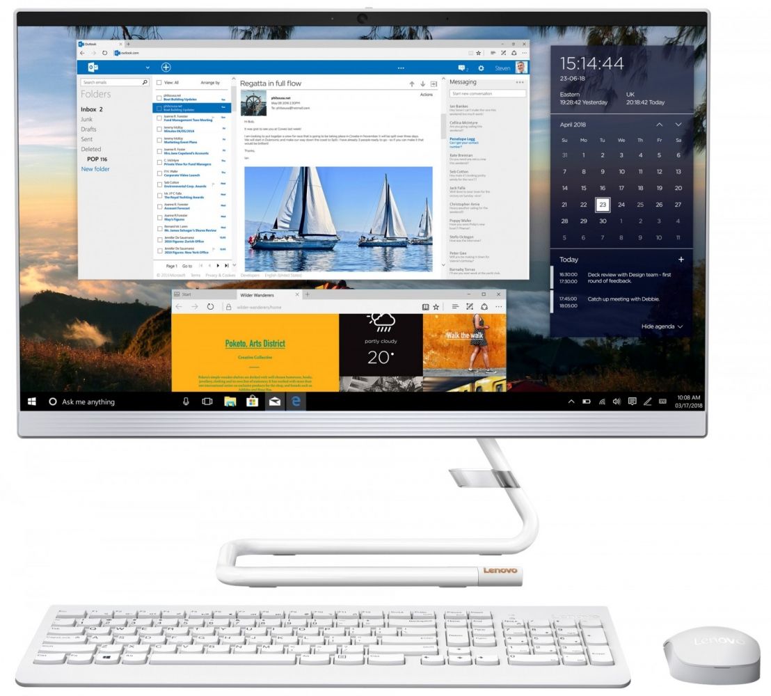 

Моноблок Lenovo IdeaCentre A340-22IWL (F0EB00J1UA) Foggy White