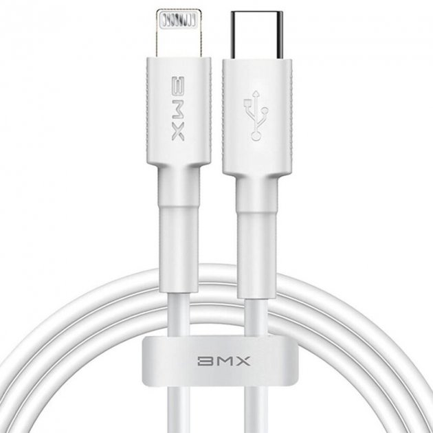 

Кабель Baseus BMX Mini MFI Type-C/Lightning 18W PD (CATLSW-A02) White