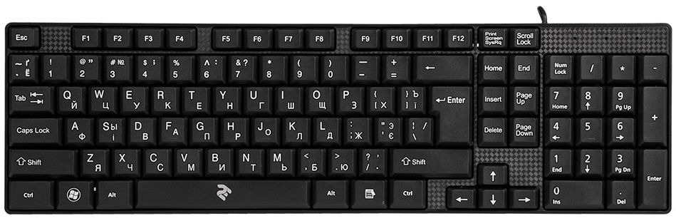 

Клавіатура дротова 2E KS 106 USB (2E-KS106UB) Black