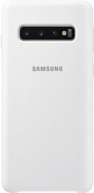 Акція на Панель Samsung Silicone Cover для Samsung Galaxy S10 (EF-PG973TWEGRU) White від Територія твоєї техніки