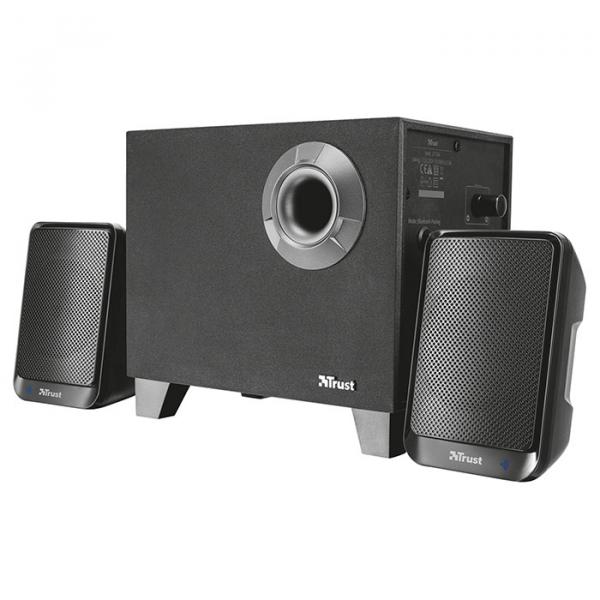 Акція на Акустична система Trust Evon Wireless 2.1 Speaker Set Black (21184) від Територія твоєї техніки