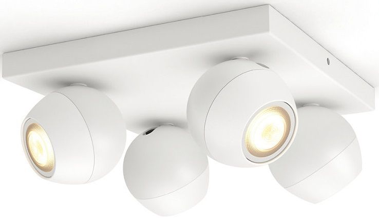 

Смарт-светильник PHILIPS BUCKRAM plate/spiral 4x5.5W 240V (50474/31/P7) White