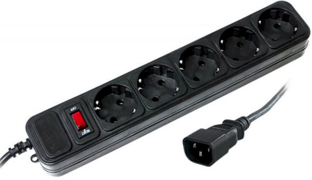 

Мережевий фільтр Gembird SPG5-X-6B 5 розеток з 1.8 м кабелем для ДБЖ Black