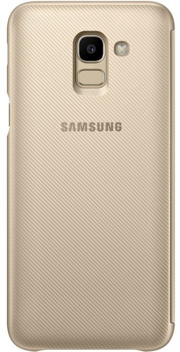 

Чохол-книжка Samsung Wallet Cover для Samsung Galaxy J6 2018 (EF-WJ600CFEGRU) Gold