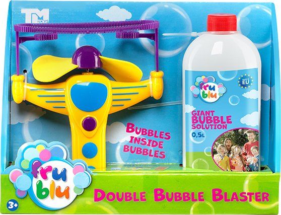 

Мильні бульбашки Fru Blu Подвійний бластер з розчином 0.5 л (DKF8205)