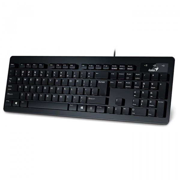 

Клавиатура проводная Genius SlimStar 130 USB Black (31300714106)
