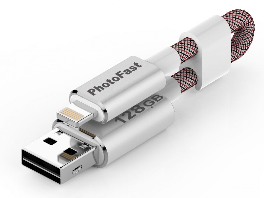 

USB флеш-накопитель PhotoFast MemoriesCable GEN3 USB3.0 128GB- Red (MCG3U3R128GB)