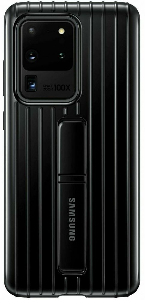 Акція на Накладка Samsung Protective Standing Cover для Samsung Galaxy S20 Ultra (EF-RG988CBEGRU) Black від Територія твоєї техніки