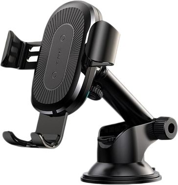 

Автотримач Baseus Wireless Fast Charger Gravity Car Mount (osculum type) (WXYL-A01) Black