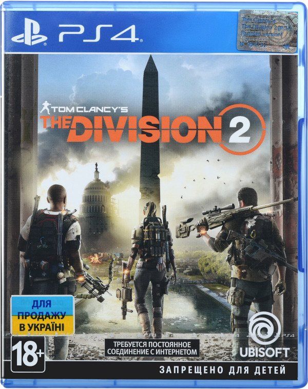 

Диск Tom Clancy's: The Division 2 (PS4, русская версия)