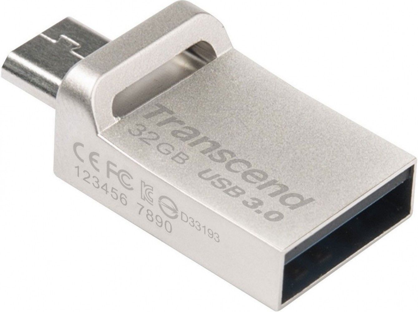 

USB флеш накопитель Transcend JetFlash 880 32GB Silver (TS32GJF880S)