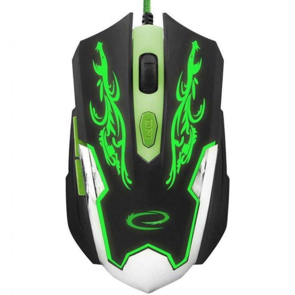 

Миша Esperanza MX405 Cyborg USB Black/Green (EGM405)