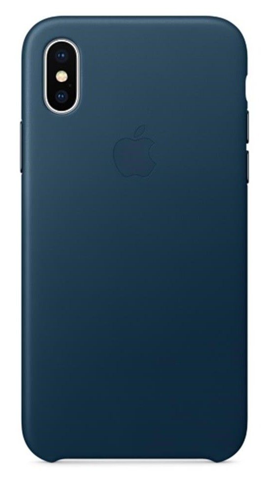 

Панель Apple Leather Case для iPhone X Cosmos Blue (MQTH2ZM/A)