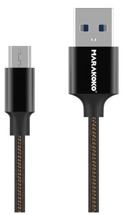 

Кабель USB Marakoko MCB20 microUSB 0.2m 2A Black