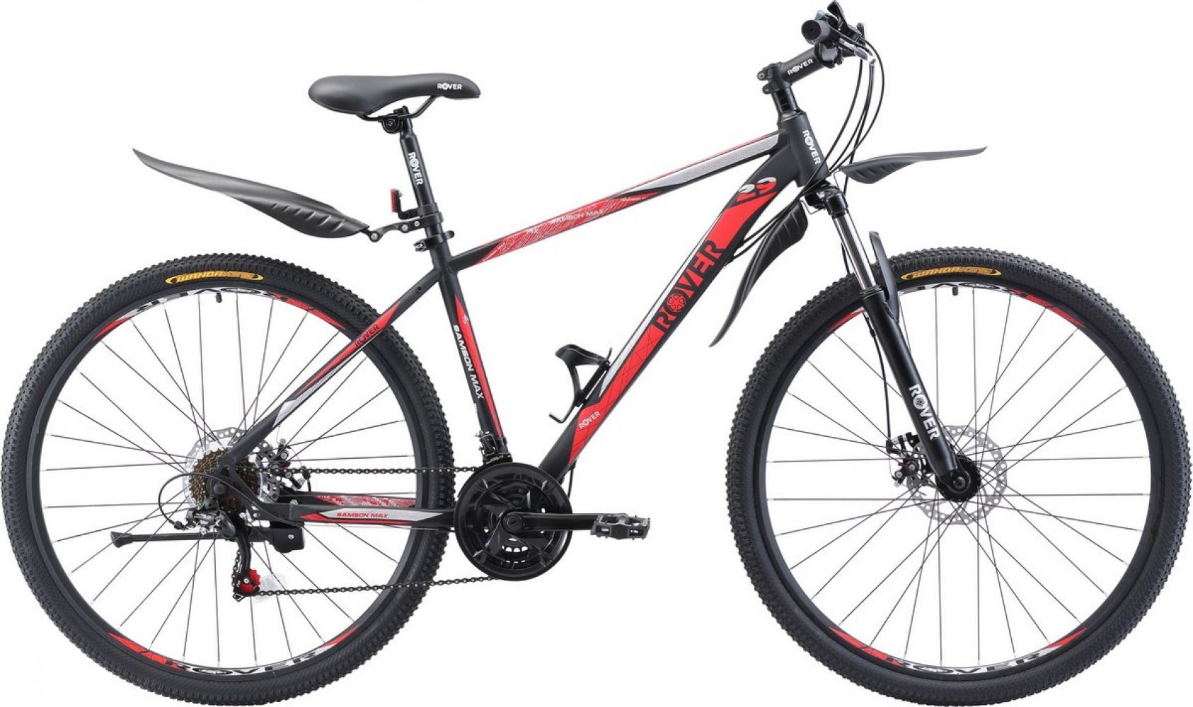 

Велосипед Rover Samson Max 29"18" 2019 Matt Black/Red/Grey