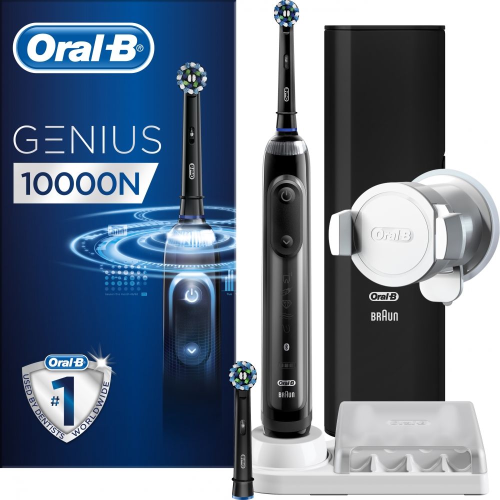 

Електрична зубна щітка ORAL-B Braun Genius 10000N (D701.525.6XC) Midnight Black