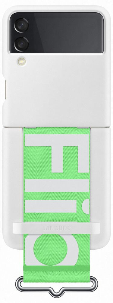 

Панель Silicone Cover with Strap для Samsung Galaxy Z Flip 3 EF-GF711TWEGRU White