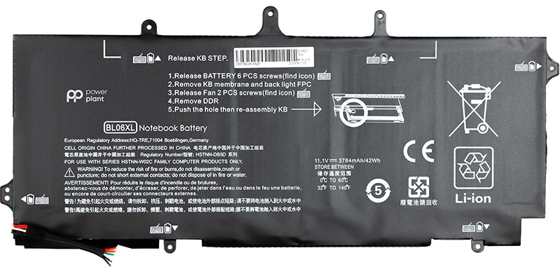 

Акумулятор PowerPlant для ноутбуків HP EliteBook Folio 1040 G0 (BL06XL) 11.1V 42Wh (original) (NB461165)