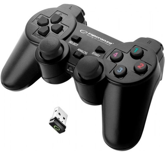 

Геймпад бездротовий Esperanza Gladiator PC/PS3 (EGG108K) Black