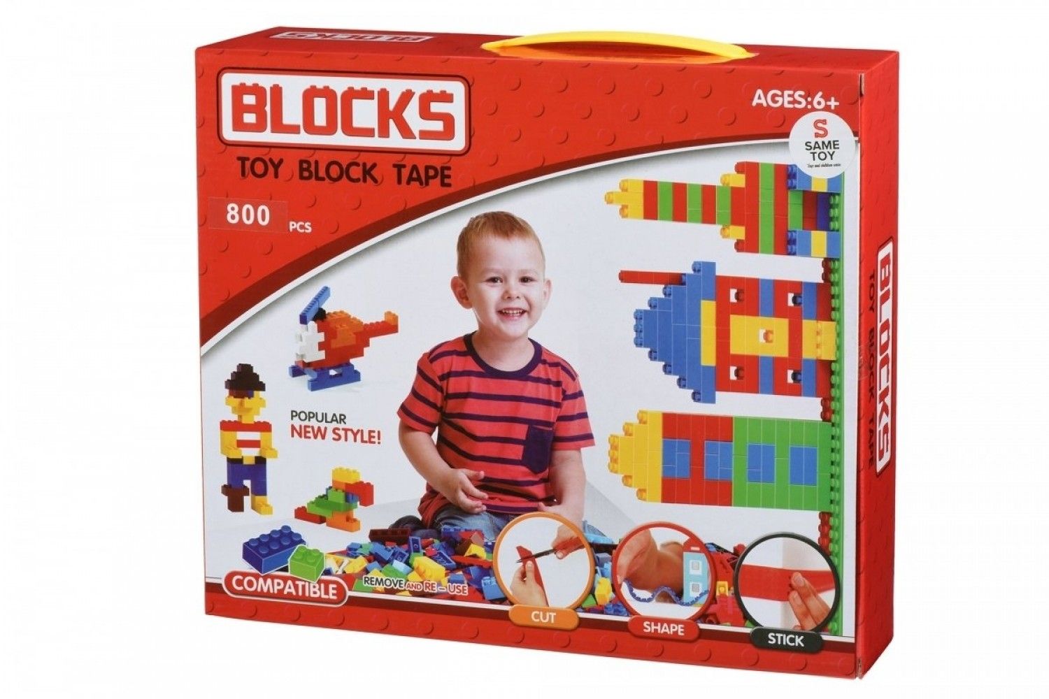 

Конструктор Same Toy Block Tape 800 эл. (808Ut)