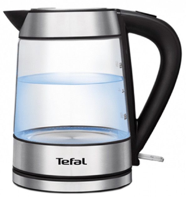 Акція на Електрочайник TEFAL GLASS KETTLE 1.7L KI730D30 від Територія твоєї техніки