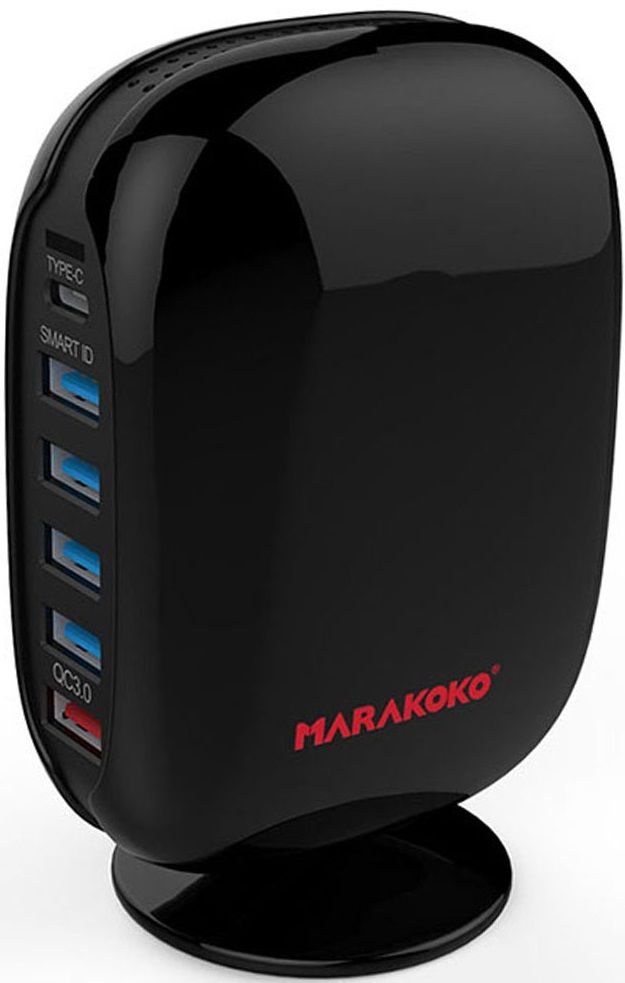 

Зарядний пристрій Marakoko MA20 6USB (5USB+1USB-C) QC3.0 60W Black