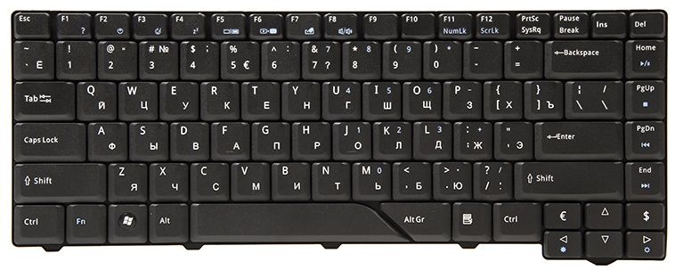 

Клавіатура для ноутбука PowerPlant Acer Aspire 4210, 4430, 5220, 5700, 6920 (KB311644)